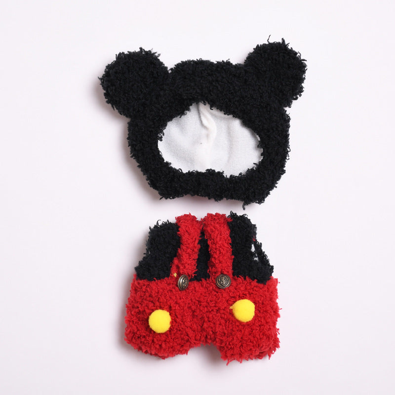 Clothes Only] Second Generation Blind Box Sitting Party Rab Cloth Pendant Clothes Cute Plush Animal Series jumpsuit