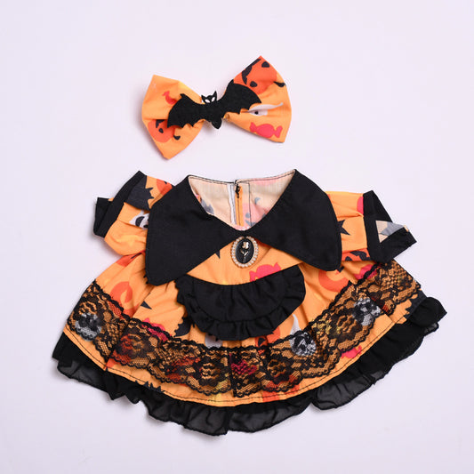 Baby Coat Only] Vinyl 38cm Labubu Clothes for Halloween dress labubu Cute Baby Coat
