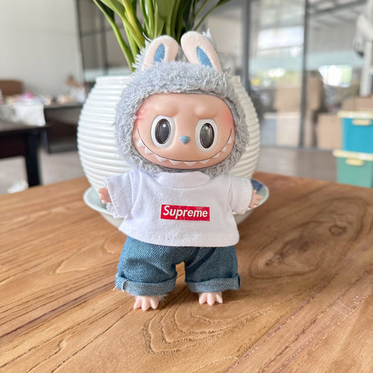 Clothes Only] First/Second Generation LAUBUB Doll Clothes LAUBUB Sit Party Doll Clothes Supreme suit Tide