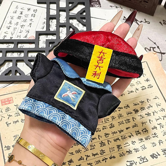 Original genuine goods 17cm Pendant Labubu Baby Coat Cute Great Gekh Zombie Coat Labubu Clothes Free Shipping