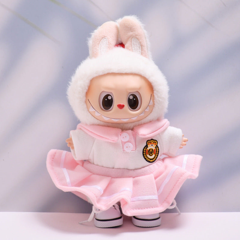 Only clothes] one, two and three generations of pendant cloth cloth clothes academic style skirt T-shirt pants suit labubu baby