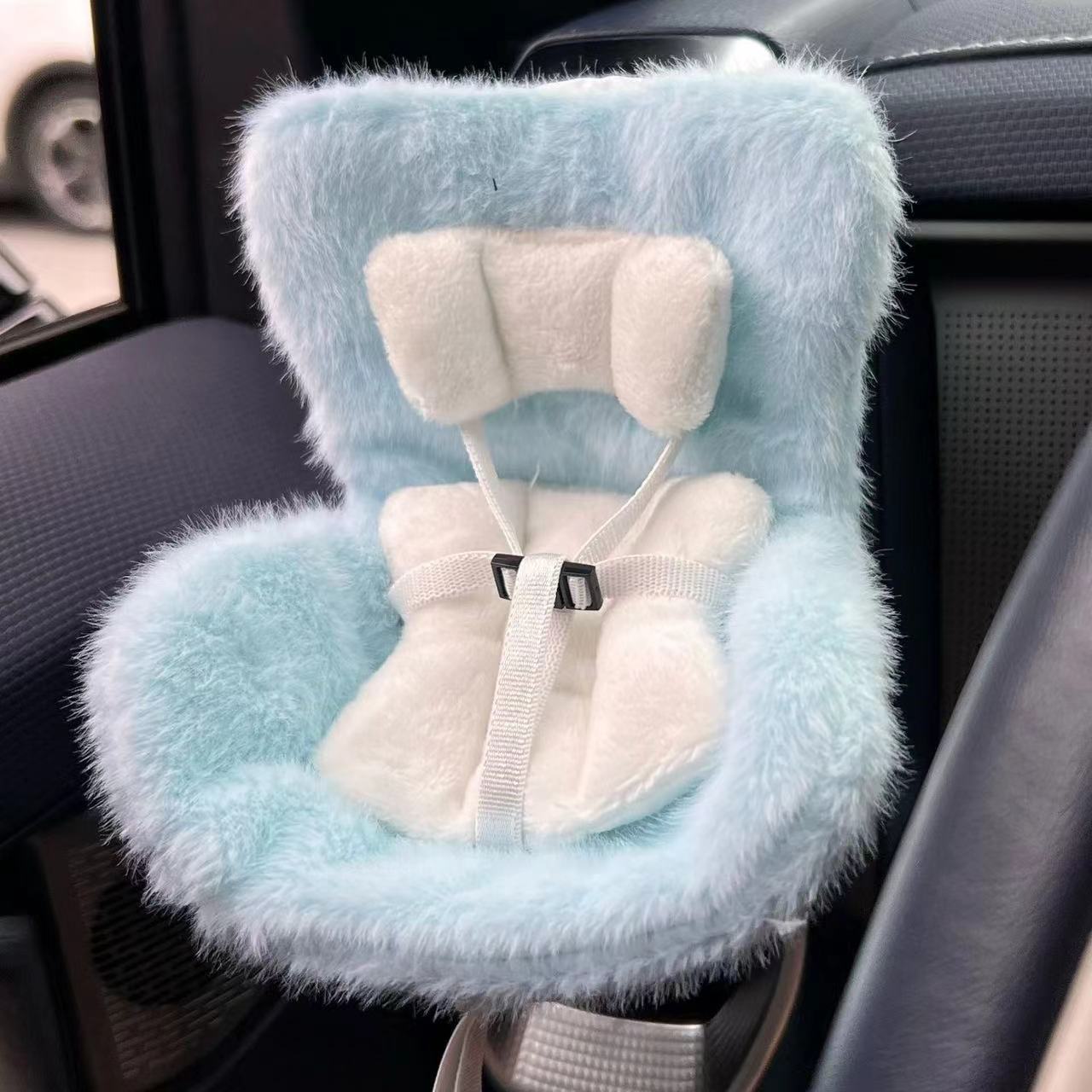 Suitable for 17cm pull cloth pendant cute car safety seat car air outlet decoration car accessories pendulum