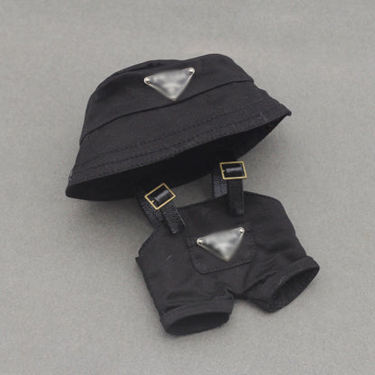 Labubu Doll Hooded Sweater & Hat Outfit for 17cm Vinyl Doll
