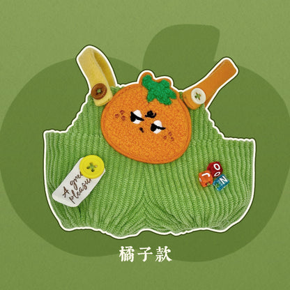 Labubu Doll Fruit Overalls - 15cm & 20cm Cotton Outfit