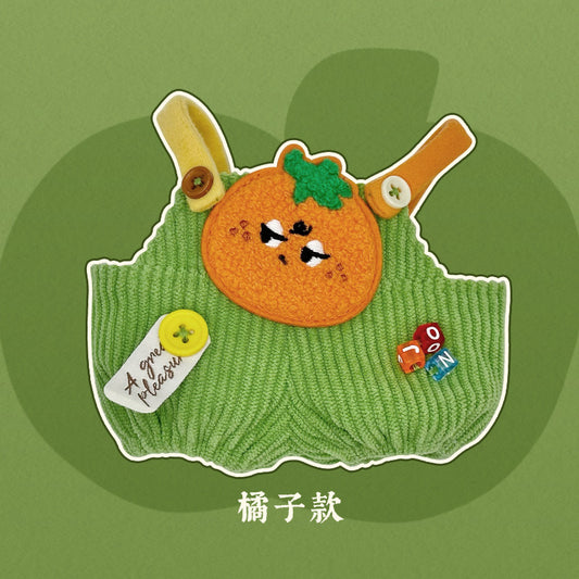 Labubu Doll Fruit Overalls - 15cm & 20cm Cotton Outfit