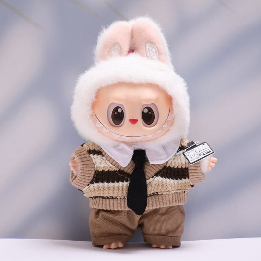 Only baby clothes] one or two generation pendant labubu clothes tie student clothes suit labubu baby clothes