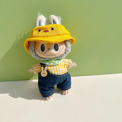 New Cameraman Labubu Pendant Baby Clothes Accessories suit Labubu Doll Keychain for Summer Baby Clothes