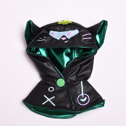 Labubu Doll Halloween Cape - Silver-Red, Black-Green, Yellow-Blue Cloak for 17cm Pendant