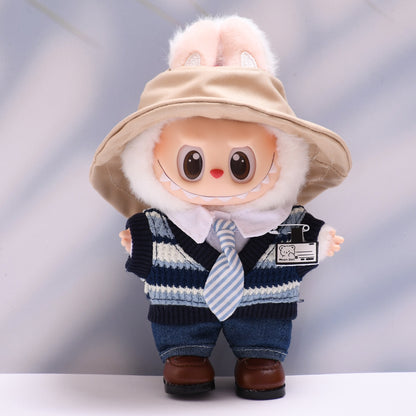 Only baby clothes] one or two generation pendant labubu clothes tie student clothes suit labubu baby clothes