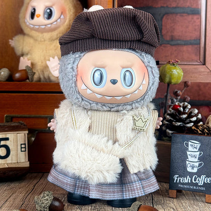 Suitable for labubu doll clothes 17cm pull cloth doll clothes small jewelry doll for suit wholesale