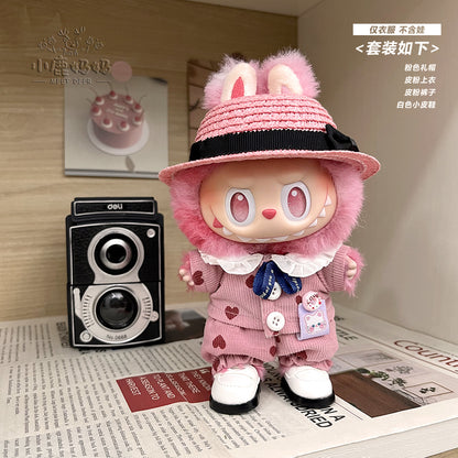 [Only for Baby Clothes] Labubu 3.0 Clothes with High Energy in Front, Lucky Labubu 3.0 Clothes, Trendy and Cool Overalls