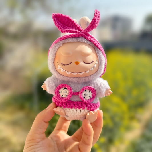 Labubu Sit Party Doll Coat Hand-made Pitaya Bikini suit First and Second Generation LABUBU for New Style