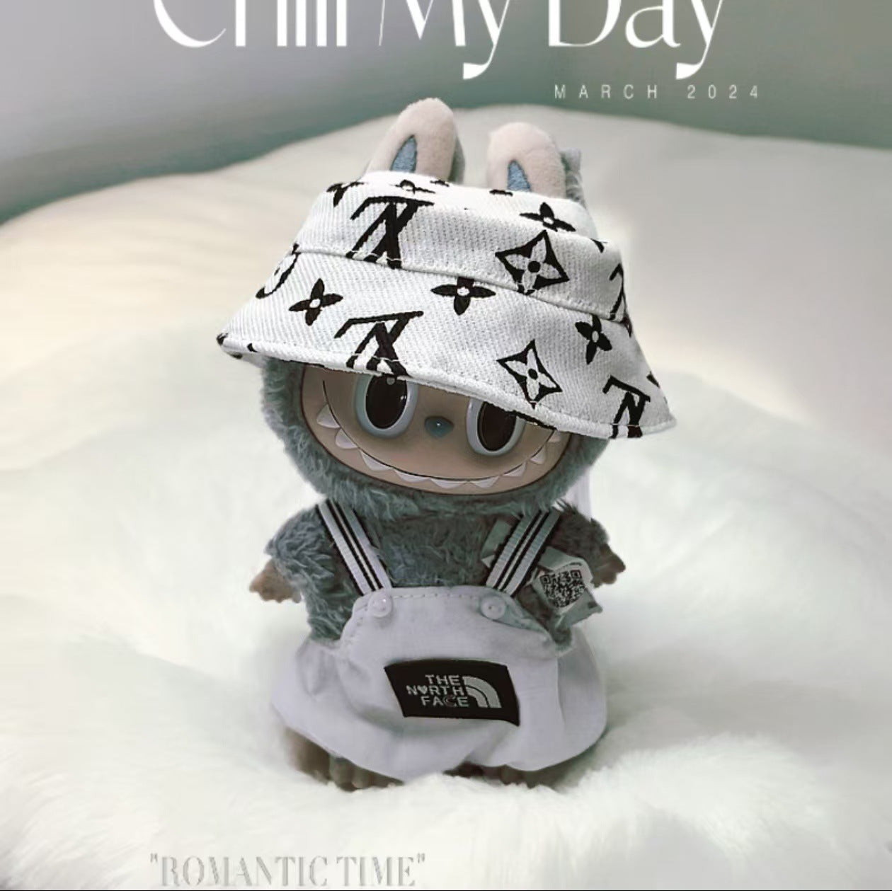 Labubu 17cm Doll Outfit - Summer Casual Suit with Hat & Shoes