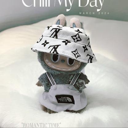 Labubu 17cm Doll Outfit - Summer Casual Suit with Hat & Shoes