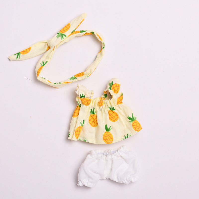 Only clothes] second generation blind box cloth cloth clothes key chain sit party Labubu cute doll suspender skirt
