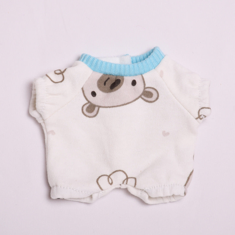 Labubu Doll Pajama Outfit - Pink Letter & Blue Bear Styles