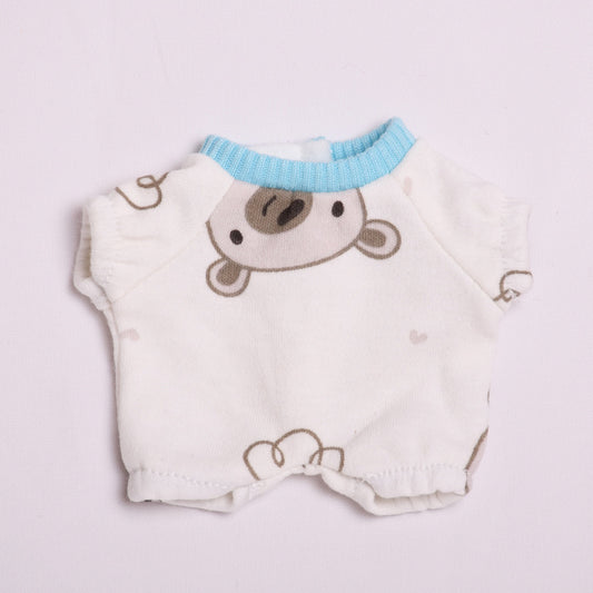 Labubu Doll Pajama Outfit - Pink Letter & Blue Bear Styles