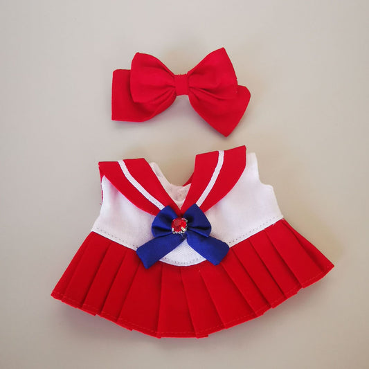 Labubu Doll Sailor Outfit - 17cm Vinyl Doll Clothes