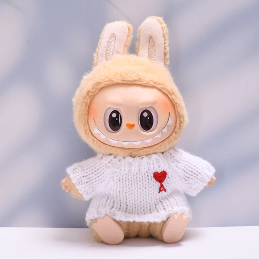 Only clothes] the first and second generation of cloth pendant button sweater hat small bag camera Labubu change baby clothes