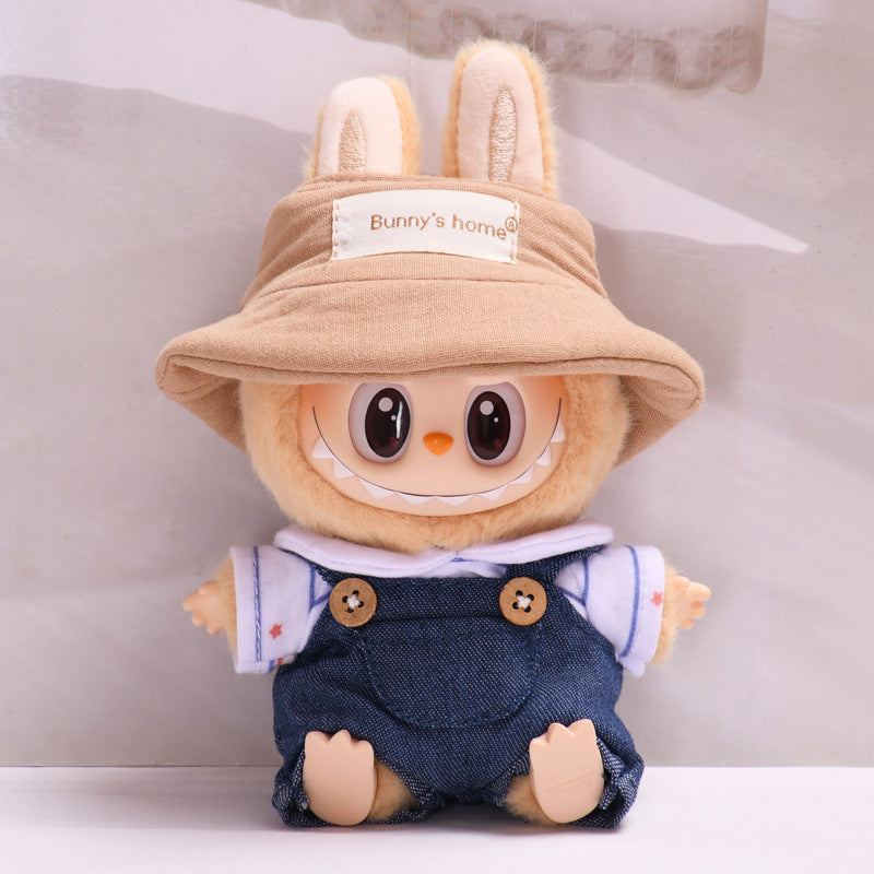 Only clothes] second generation blind box sitting party series Labubu pendant clothes vinyl face cloth baby clothes adorable