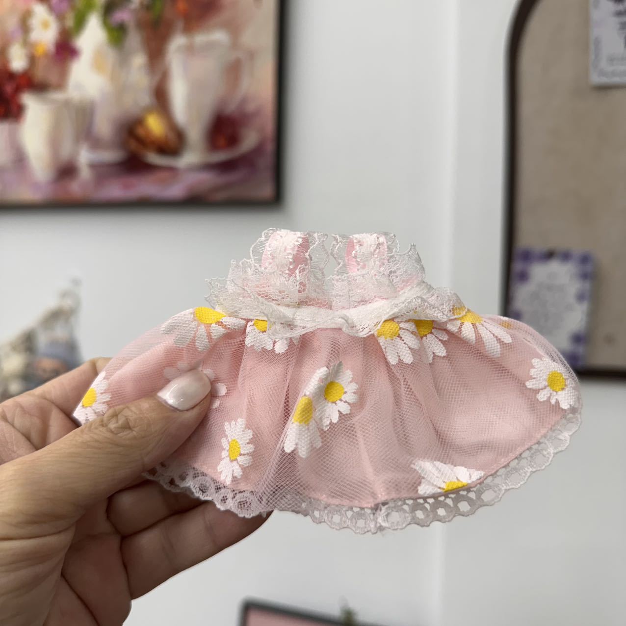Labubu Daisy Dress for 20-25cm Dolls - Blue, Black, Purple, Pink, Green, Yellow