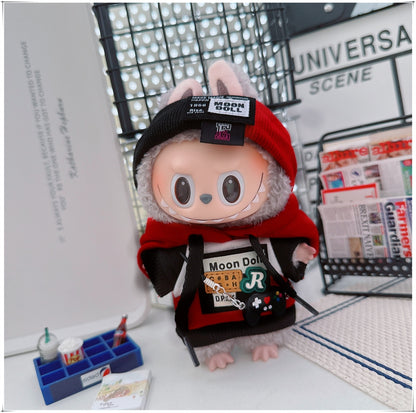 Labubu Doll Frenzy Style Outfit - Sweater & Hair Band for 17cm Vinyl Doll