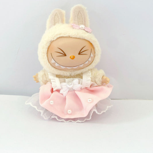 Labubu Doll Princess Skirt Outfit - 17cm Tutu & Beaded Skirts