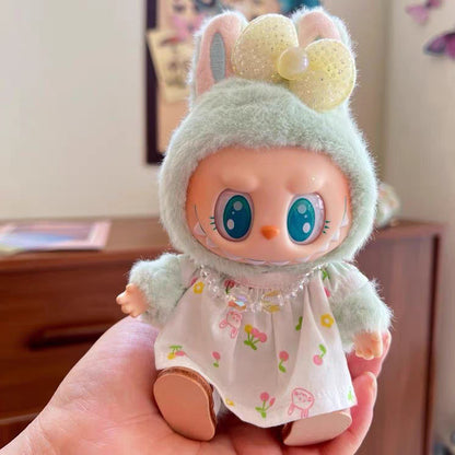 Labubu Doll Clothes - Cute Outfits for 10cm & 17cm Vinyl Dolls