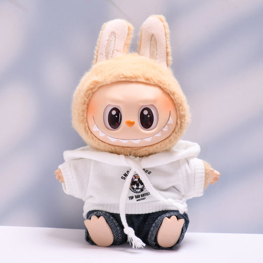Only clothes] one or two generation pendant pull cloth clothes dog head vests suit LABUBU doll clothes