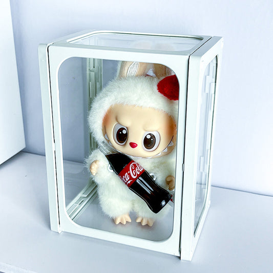 Labubu Display Box Wall-Mounted Labubu Vinyl Doll Storage Box Cotton Doll Plush Toy Transparent Doll Cabinet