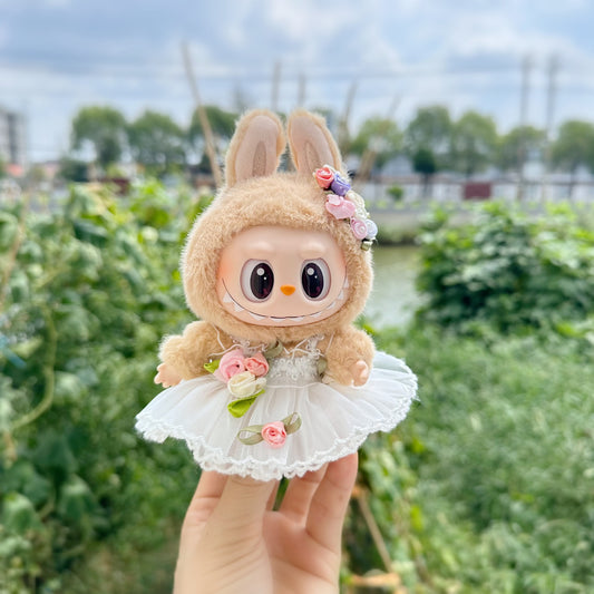 Only clothes] second generation blind box LABUBU clothes vinyl cloth cloth sit team series doll wedding wonderful skirt adorable