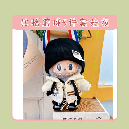Labubu Doll Clothes for 17cm Vinyl Doll - Cute Outfits