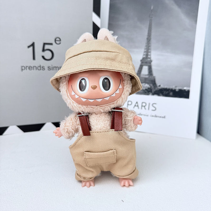 One, two and three generations of Labubu clothes pendant cloth cloth sitting doll clothes NY overalls sports suit trend cute