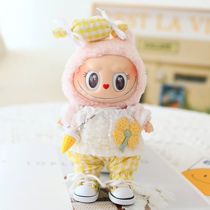 Only Clothes Labubu Clothes First Generation Second Generation Third Generation Labubu Pendant Summer Replacement Four-Leaf Clover Candy