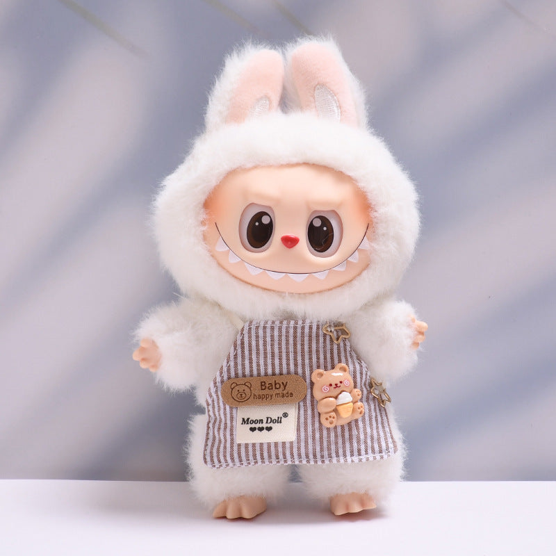 Only clothes] one or two generation blind box labubu clothes cute apron bellyband cloth cute baby clothes