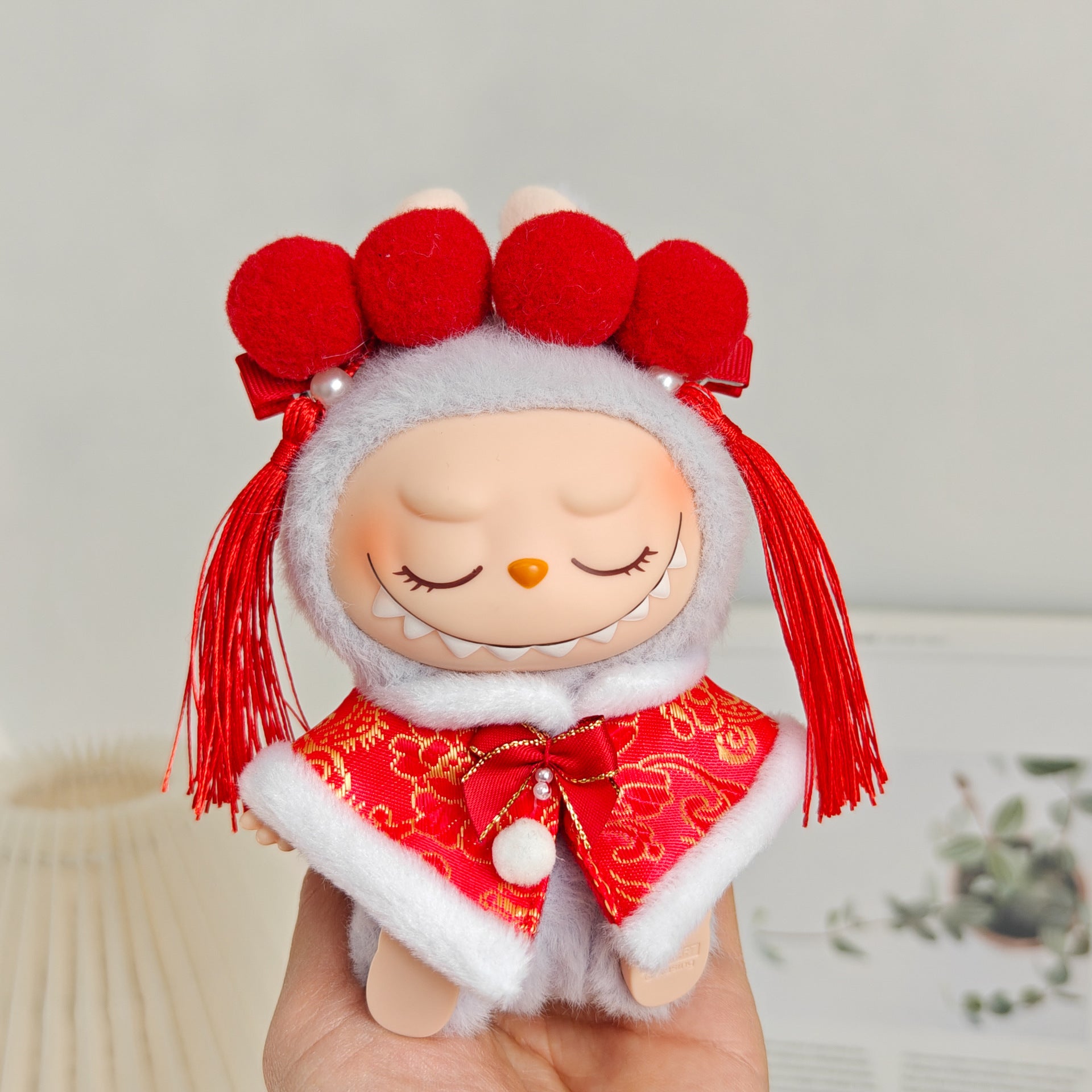 Labubu Doll Outfit - Purple Snake Year 3-Piece Set & More for 15-17cm Dolls