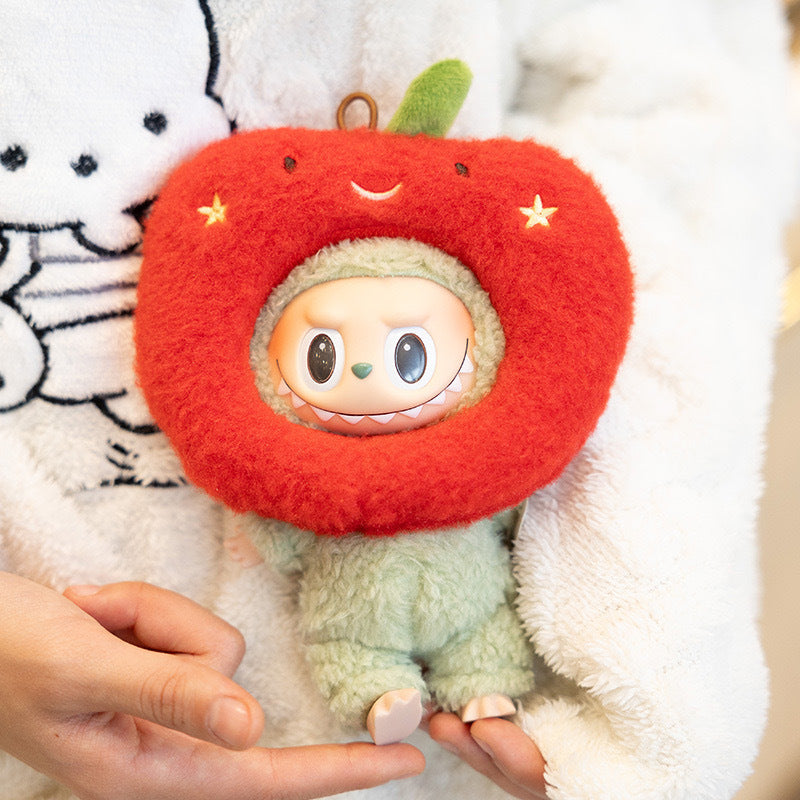 Only clothes] 17cm pendant cloth cloth clothes key chain LABUBU three-dimensional green dinosaur blue shark suit adorable