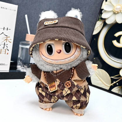 Labubu Doll Clothes 17cm Outfit Sets for Vinyl Dolls