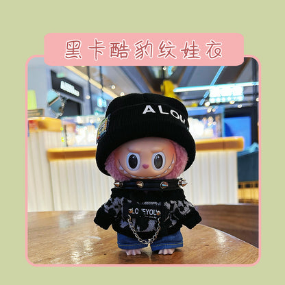 Labubu Doll Clothes for 17cm Vinyl Doll - Cute Outfits