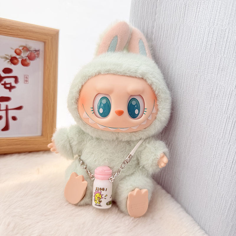 Only clothes] first/second generation Labubu clothes pendant pull cloth sit party doll beach glasses suit