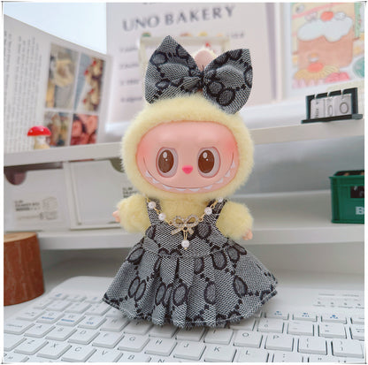 Labubu Doll Outfit - 17cm Cute Skirt Set for Vinyl Dolls
