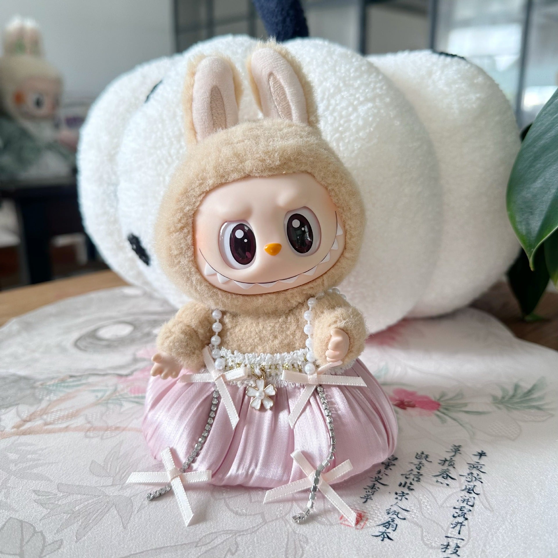Only clothes] the first and second generation labubu doll clothes labubu sit party doll dress for sweet princess