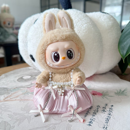 Only clothes] the first and second generation labubu doll clothes labubu sit party doll dress for sweet princess