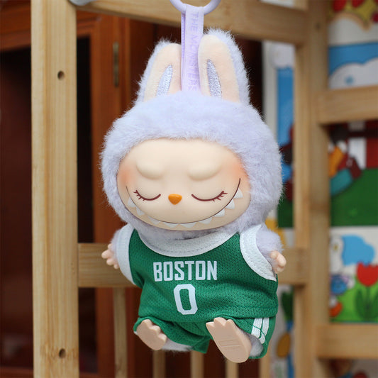 17cm Labubu Doll Clothes 15cm Cotton Doll Clothes Basketball Uniform Labubu Macaron Doll Clothes Jersey
