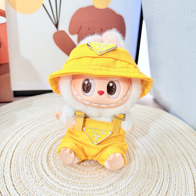 One, two and three generations of Labubu clothes pendant cloth cloth sitting doll clothes NY overalls sports suit trend cute
