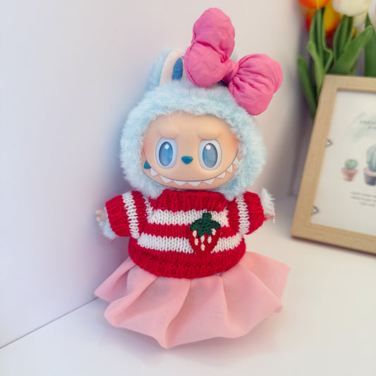 Only clothes] one, two and three generations of Labubu clothes pendant cloth cloth sit party jelly gauze skirt sweater