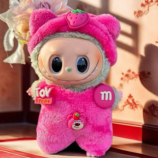 Wholesale labubu labubo doll clothes 17cm blind box pendant one or two generation vinyl doll replacement clothes suit