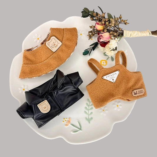 Wholesale labubu labubo baby clothes 17cm blind box pendant one or two generations of baby clothes suit a generation of hair