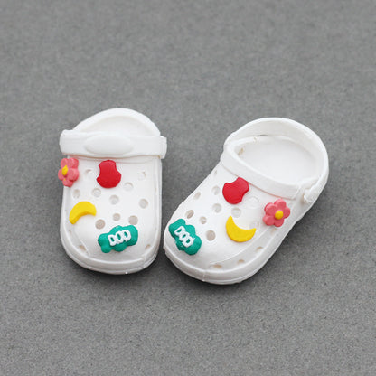 Labubu17CM Rab Bao-ao Hug 6 Points BJD Doll 15CM Doll EXO Sandals Sand Hole Slippers