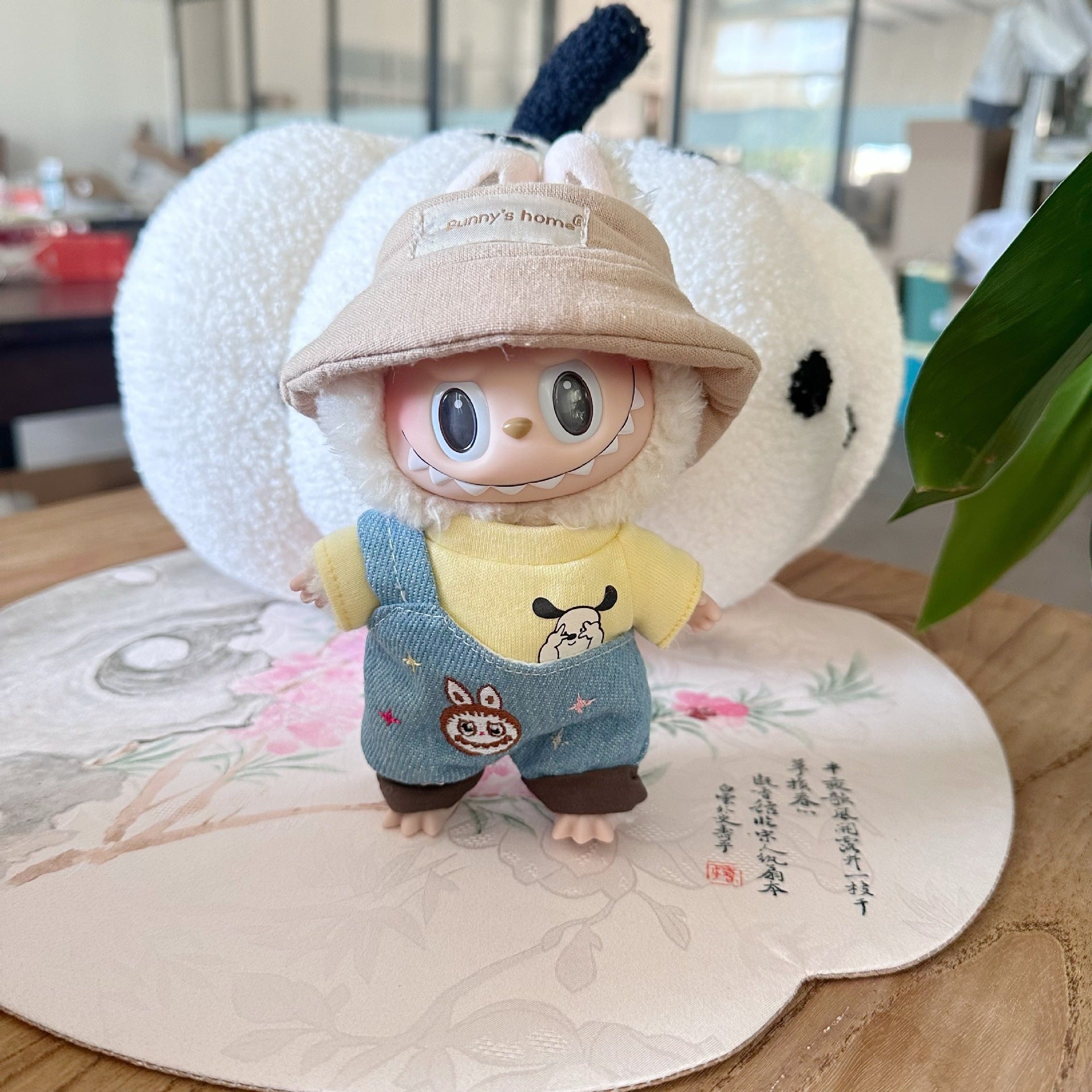 Only clothes] blind box pull cloth doll clothes LABUBU sit party doll suspenders puppy shirt suit